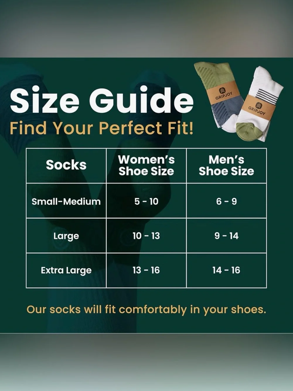 Gripjoy Women’s Knee High Compression Socks with Grips, Small/Medium